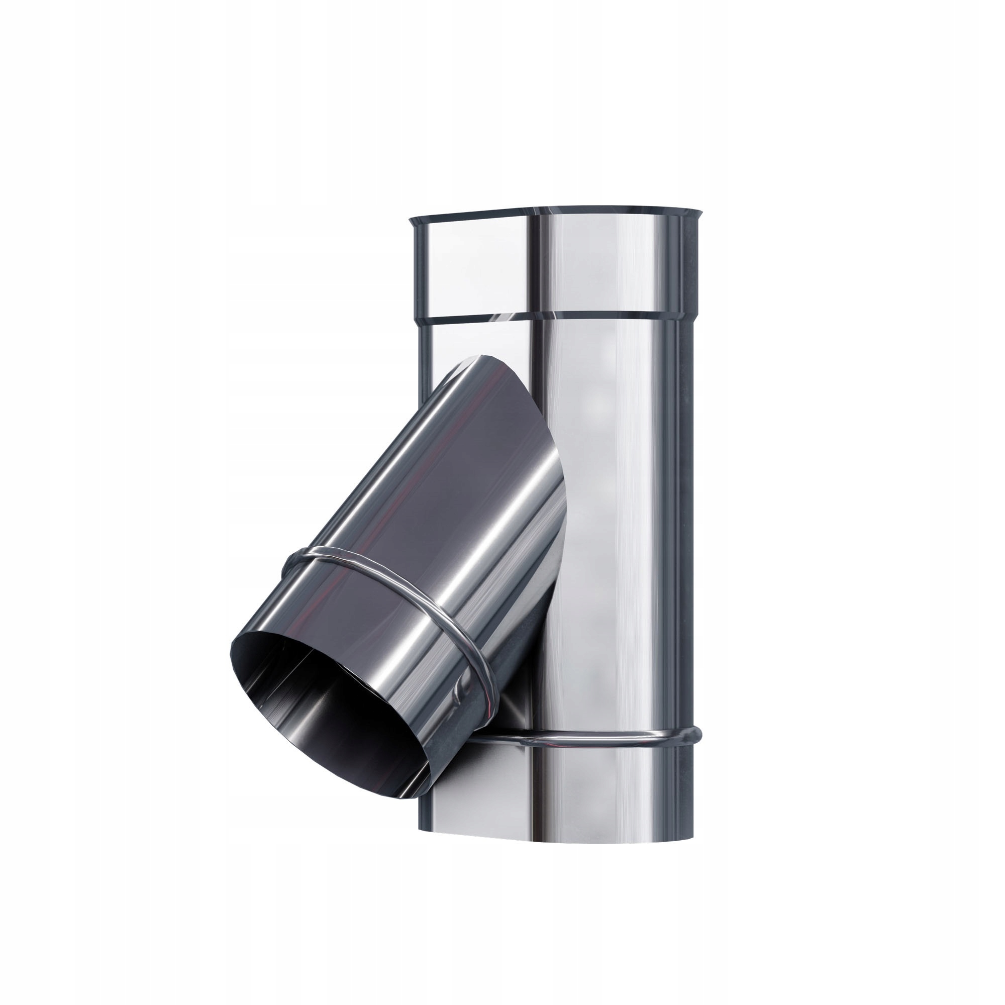 Ko T-rozdělovač žáruvzdorný oválný 120 x 225 mm gr 0,8 mm 45 stupňů komínová vložka