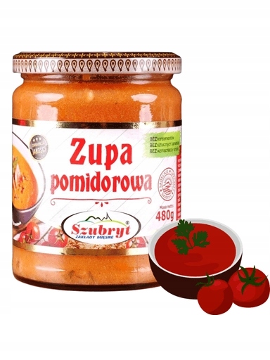 Levně 4x Szubryt Rajská polévka s rýží 480G Szubryt prémiový produkt hotové jídlo