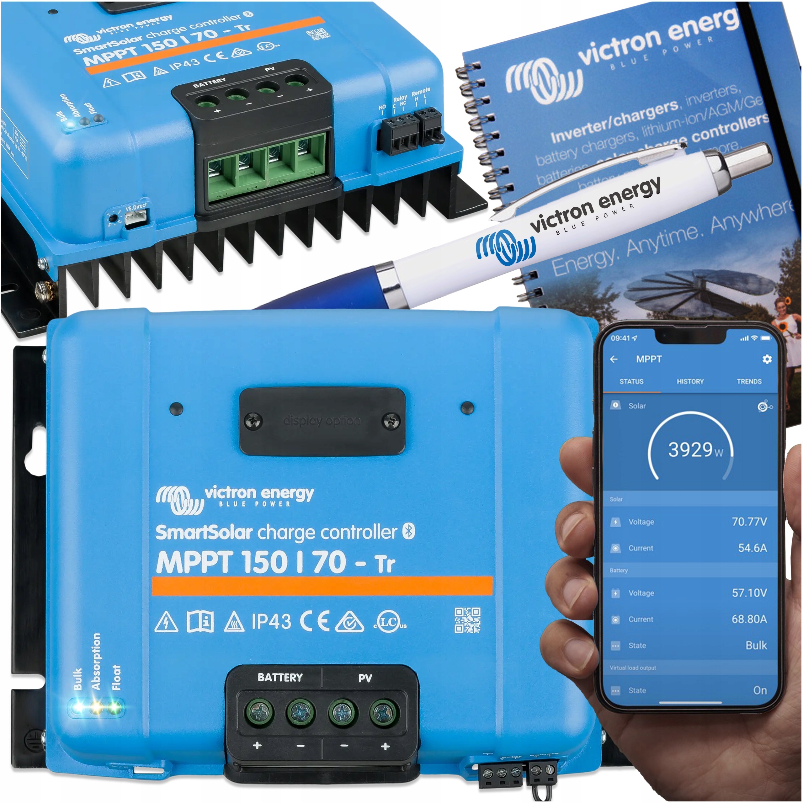 Solarny Regulator Ładowania SmartSolar Mppt 150/70 Tr Victron Smart Solar