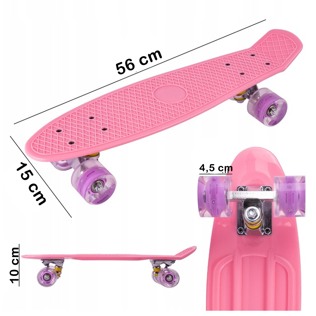 DESKOROLKA FISZKA LED ŚWIECĄCE KOŁA LED RGB DESKA FISHBOARD DLA DZIECI Model Z511