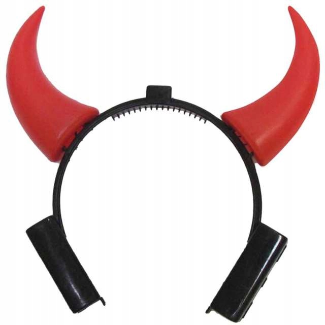 Świecące ROGI diabelskie OPASKA czerwona HALLOWEEN
