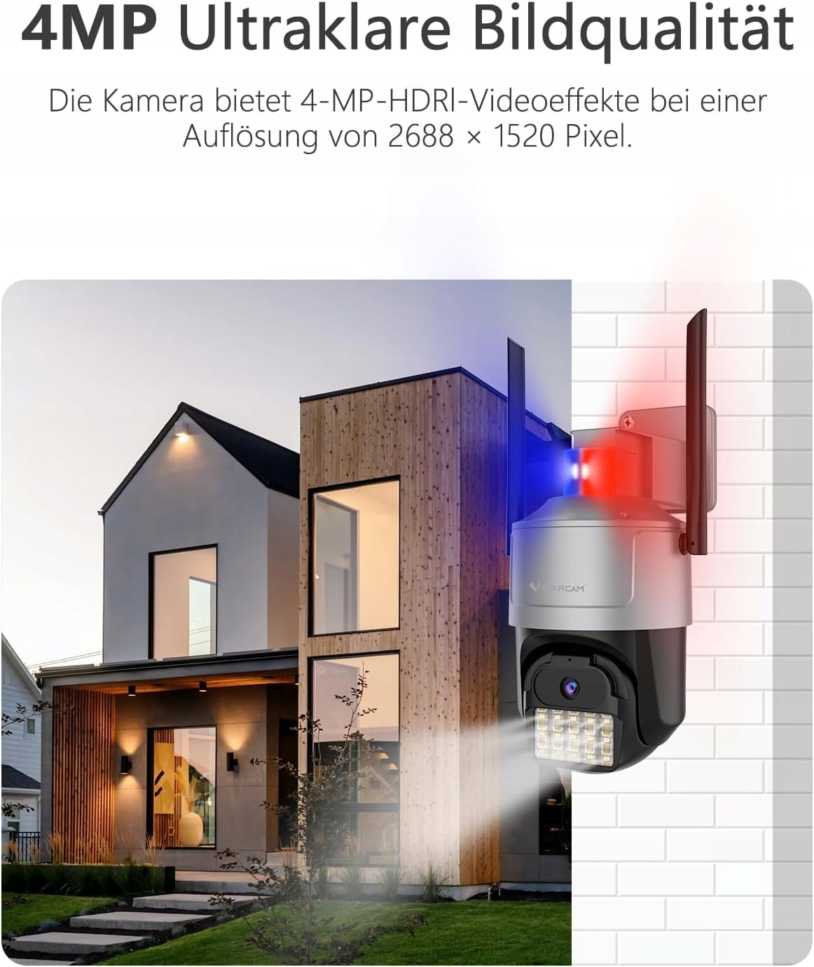 VSTARCAM Kamera Zewnętrzna 3K 5G 360° WiFi 100ft Nocne Widzenie Audio — miniatura 3