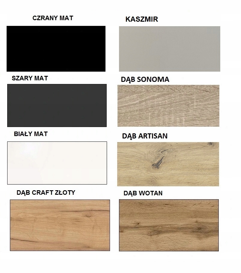 WYSOKA WISZĄCA SZAFKA RTV 200 KASZMIR NOWOCZESNA Montaż meble do samodzielnego montażu