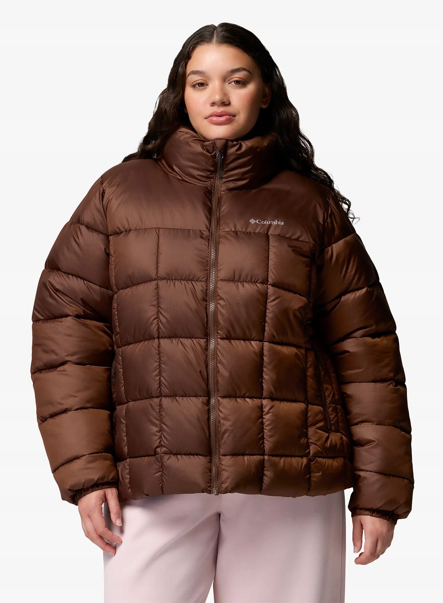 Dámská zateplená bunda Columbia Puffect III Full Zip Jacket tobacco Xs