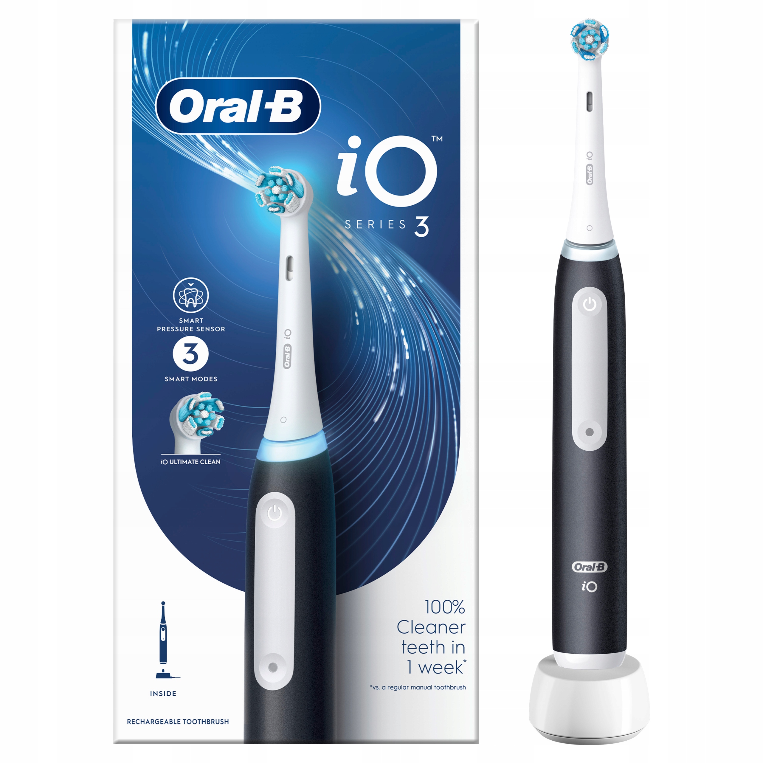 Szczoteczka elektryczna magnetyczna Oral-B iO Series 3 kolor matowy czarny