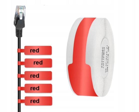 

Etykiety Termiczne Kable 12,5*109mm 65SZT Czerwone