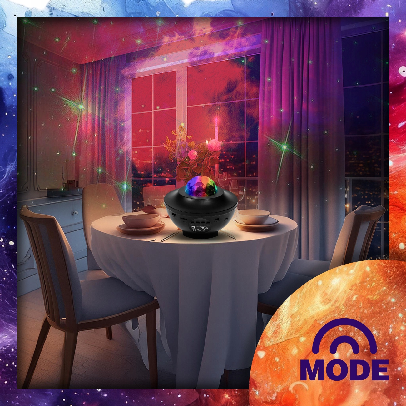 PROJEKTOR GWIAZD NIEBA DLA DZIECI LAMPKA NOCNA LED BLUETOOTH GŁOŚNIK PILOT Bohater / Bajka brak