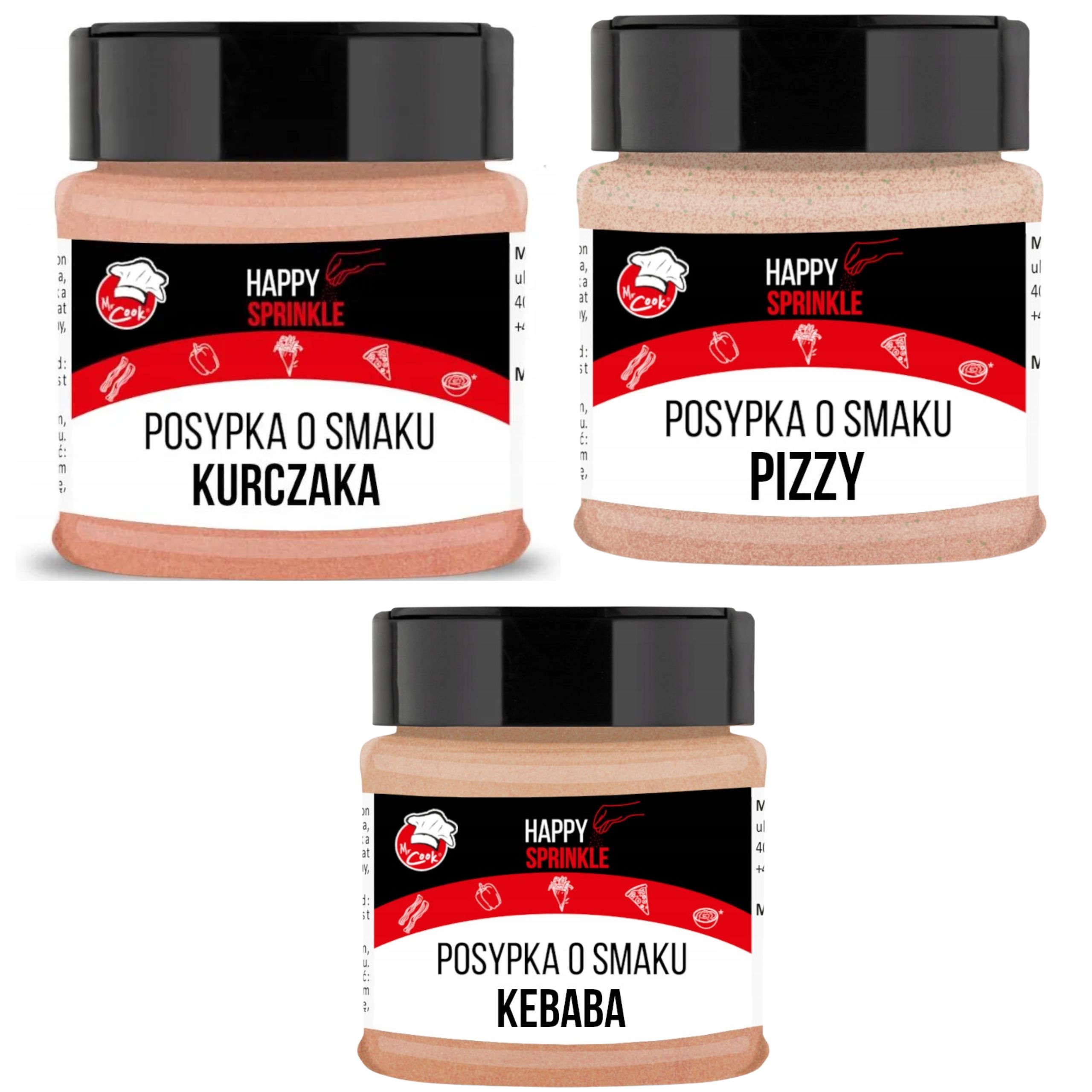 Levně Sada kořenících posypek 3x100 g na chipsy a brambory, hranolky a pokrmy