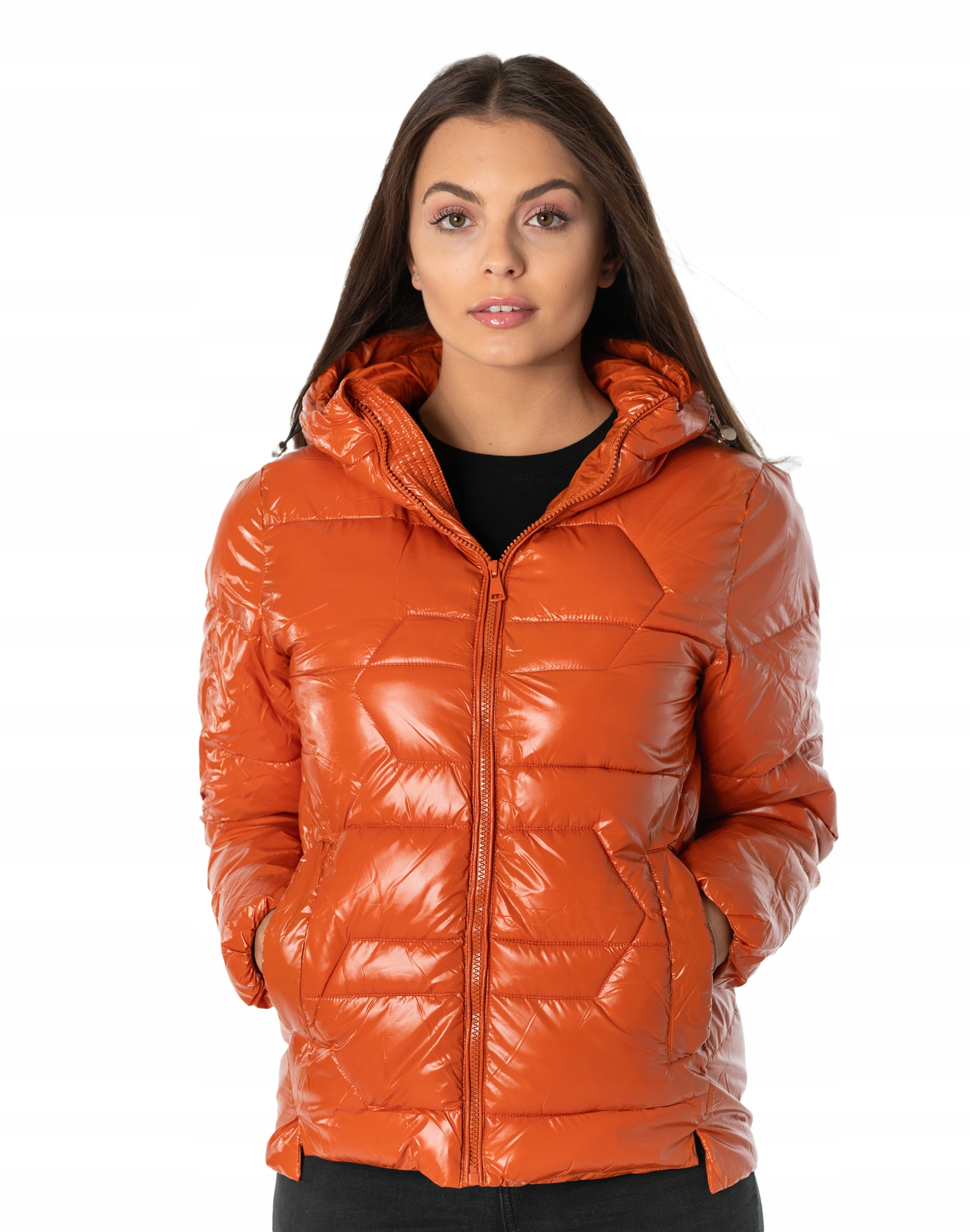 Teplá dámská zateplená bunda na zimu 36022-4 XL