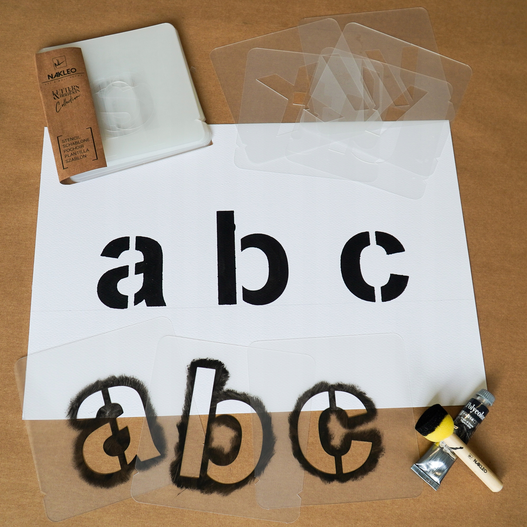 Szablon WIELORAZOWY // zestaw LITER I CYFR / 7 cm EAN (GTIN) 5903175803115