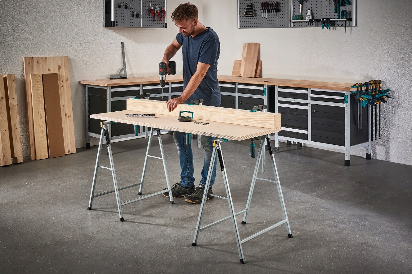 SKŁADANY STOJAK KOZIOŁEK ROBOCZY KOBYŁKA LEKKI WOLFCRAFT 6905000 Marka Wolfcraft