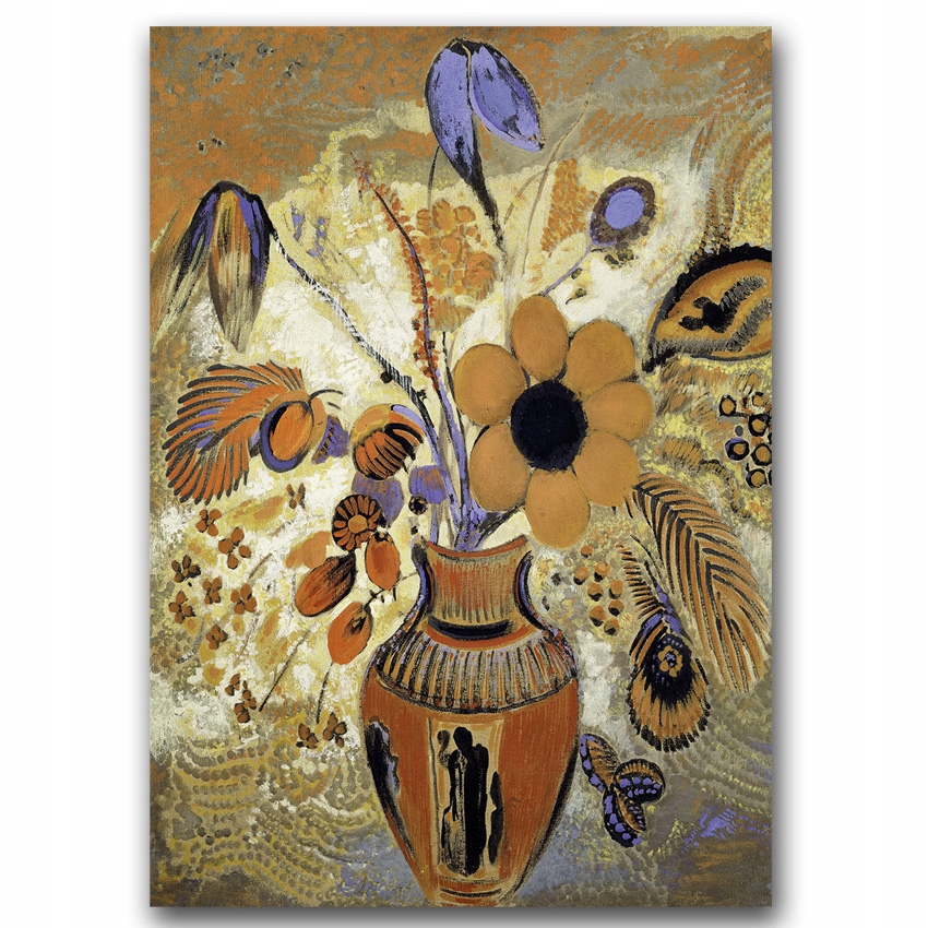 Do ramki ścienny plakat do biura Wazon kwiaty A2