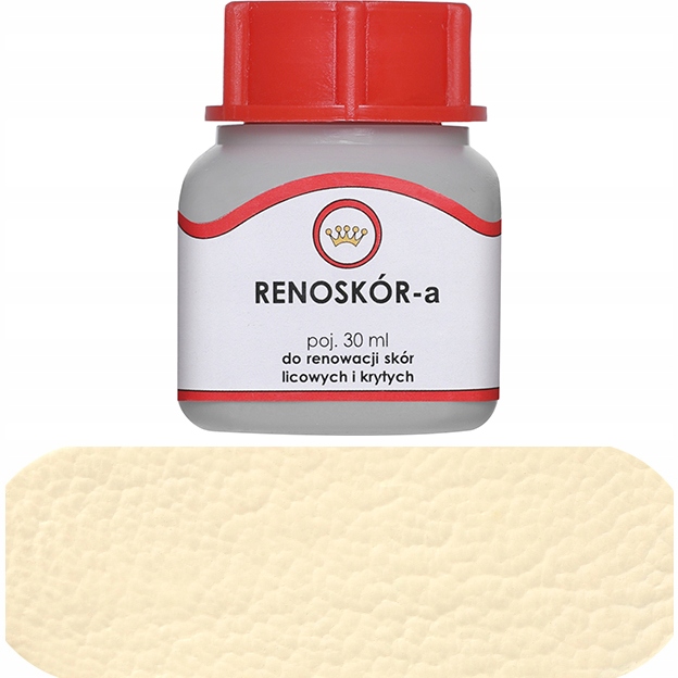 Farba do skóry lakier Renoskór 30ml kremowy