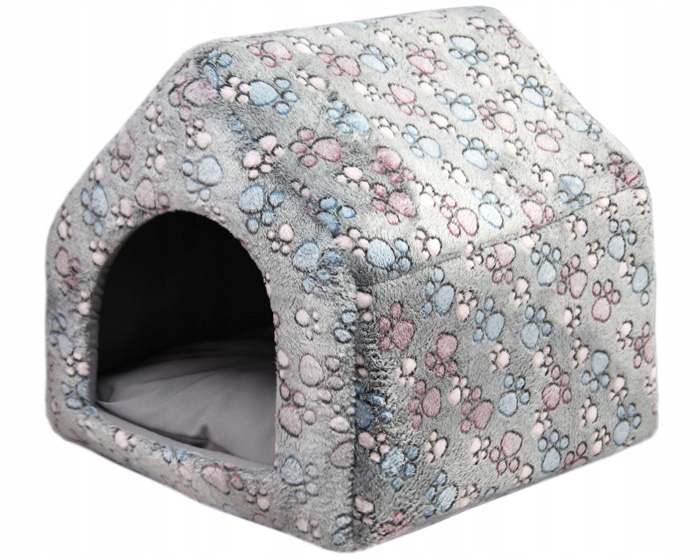 Levně Plyšová kotec pro malého psa pelíšek domeček york