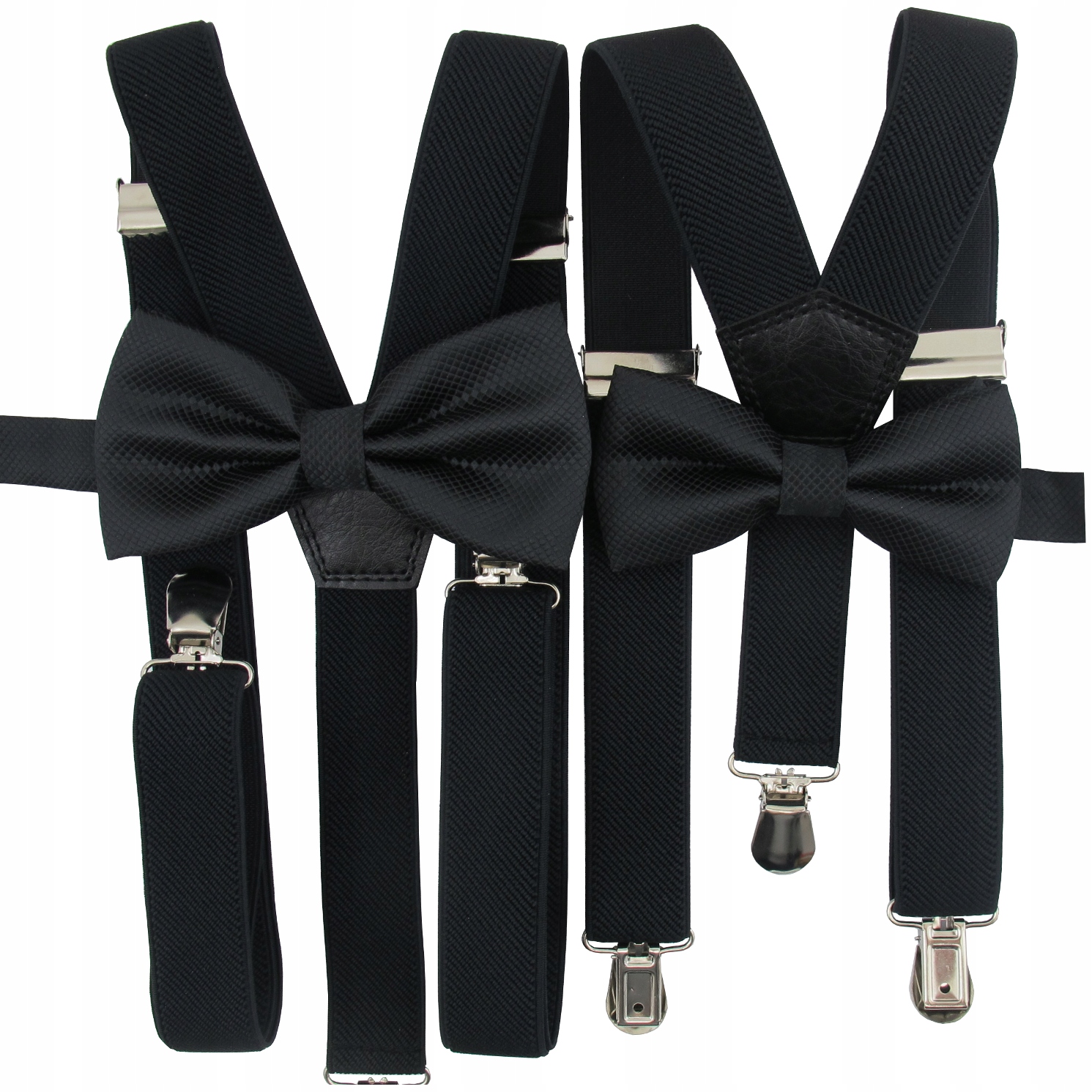 

Zestaw Szelki + Mucha muszka Ojciec + Syn Czarny