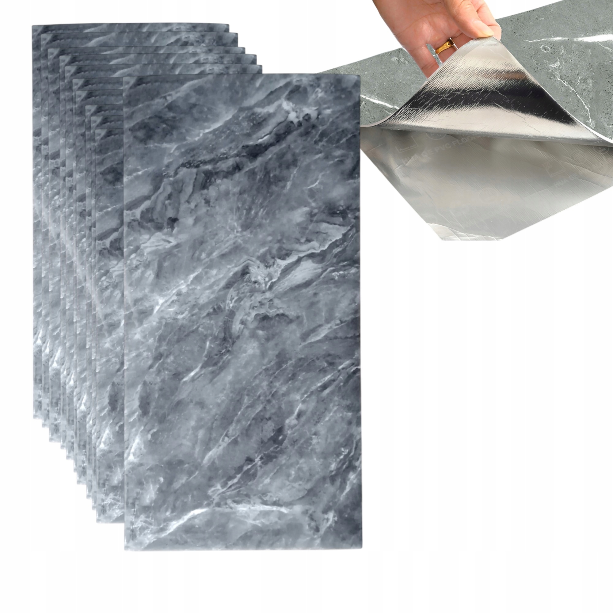 Samolepicí Nástěnné Panely Tapeta Dlaždice Mramor Pvc 30X60 CM 10 Ks