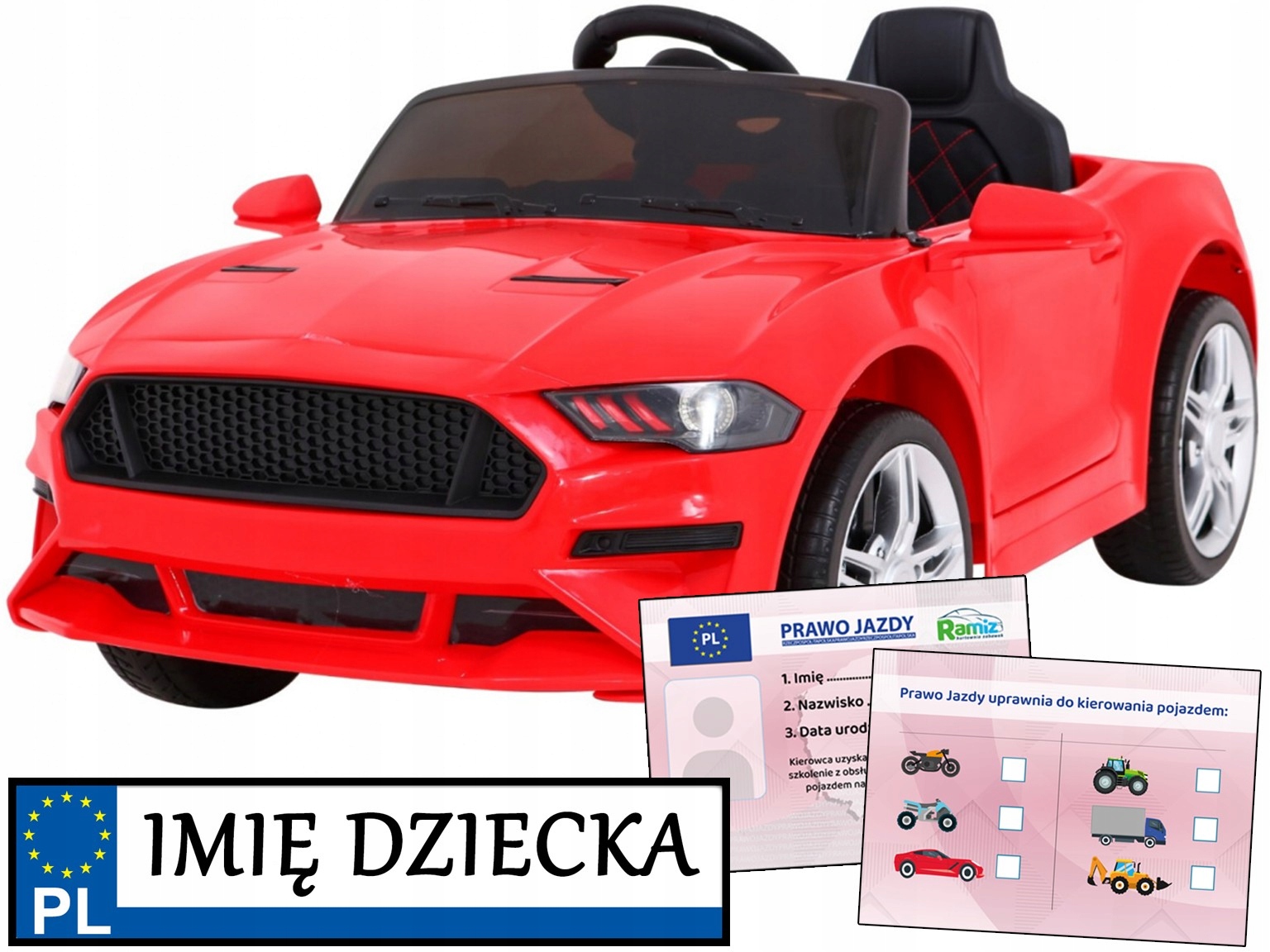 samochód elektryczny dla dzieci Sport Gt autko pilot panel audio