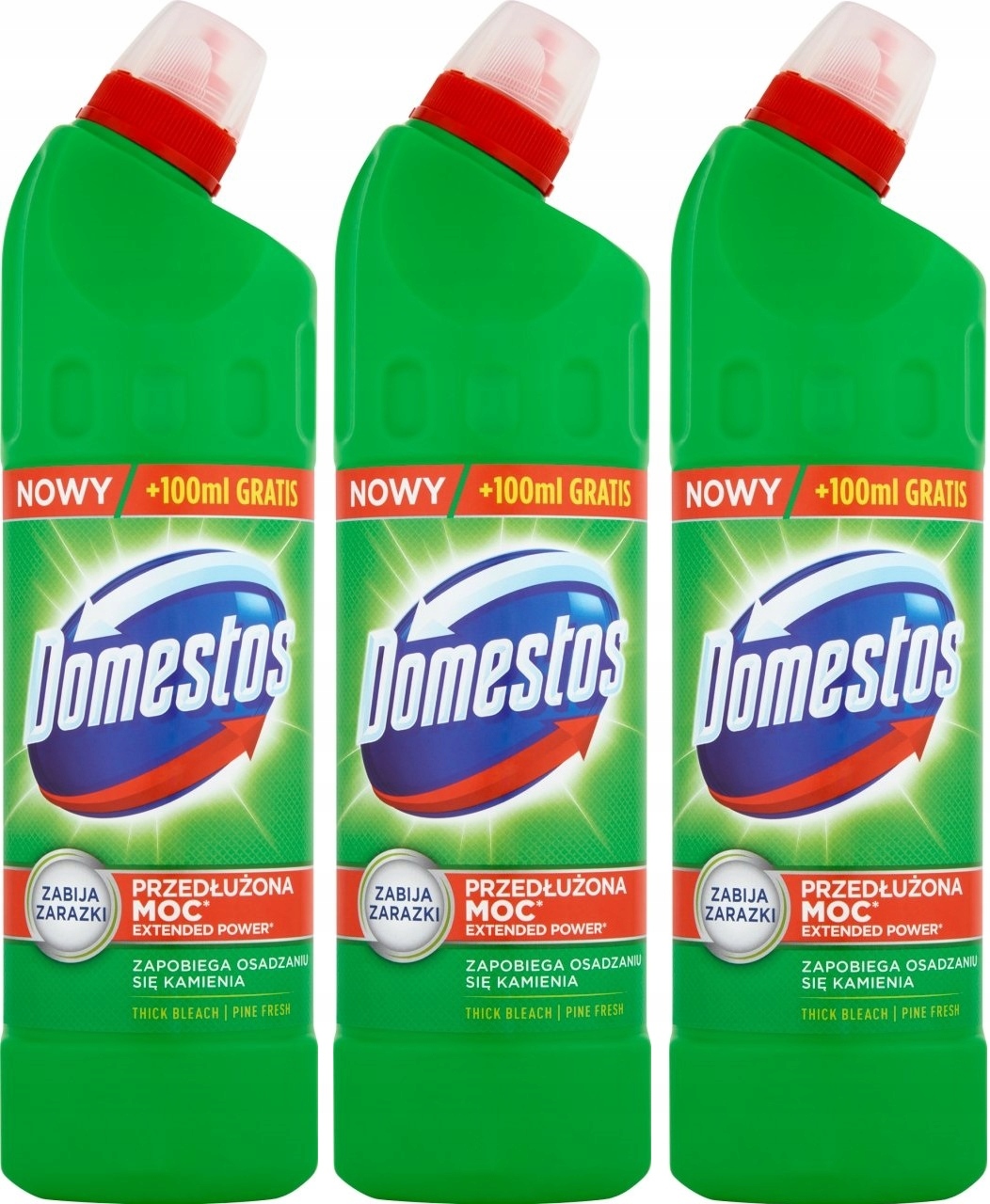 

Domestos Płyn Czyszcząco-Dezynfekujący Wc 3x750ml