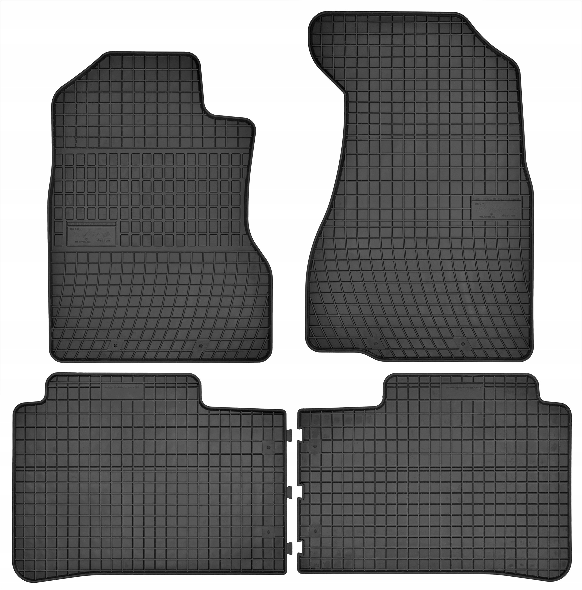 Коврики Фрогум резиновые 839 4 el.