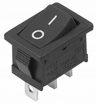 

Włącznik 6A 250V pojedynczy chwilowy (on)-on