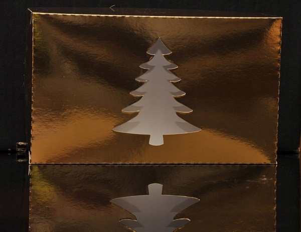 

Pudełko świąteczne 24x14x4cm 5szt Złote