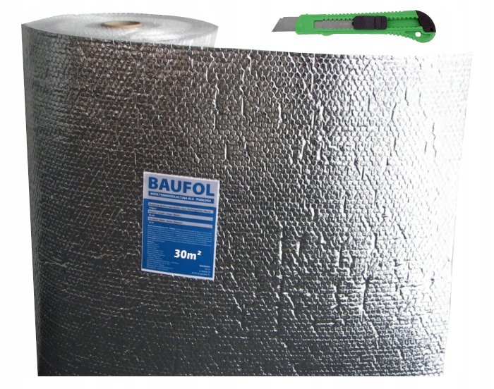 Termoizolačná Podložka Izolácia Zateplenie Steny Garáž Alu Baufol 110g 30m²