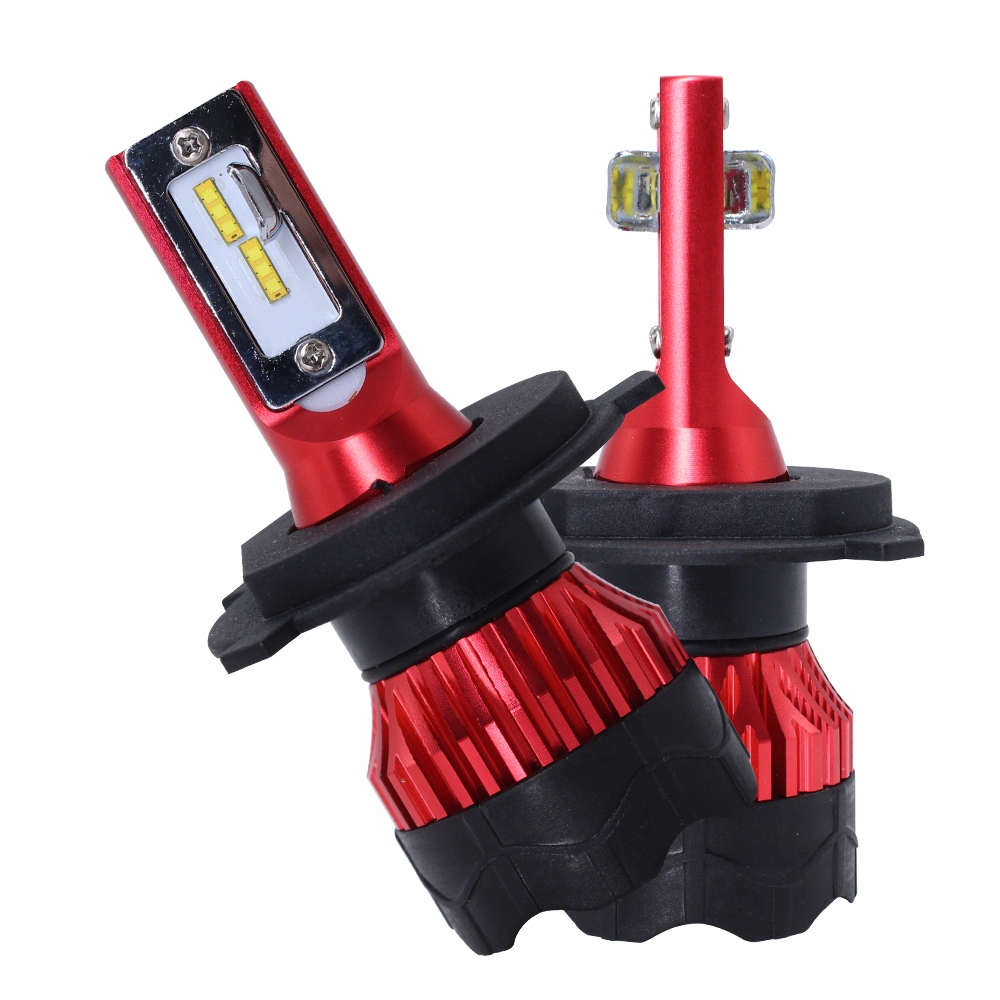 Dwie żarówki samochodowe Led H4 GT COB +300% super mocna żarówka pudełko Model LED HEADLIGHT typ GT ZES