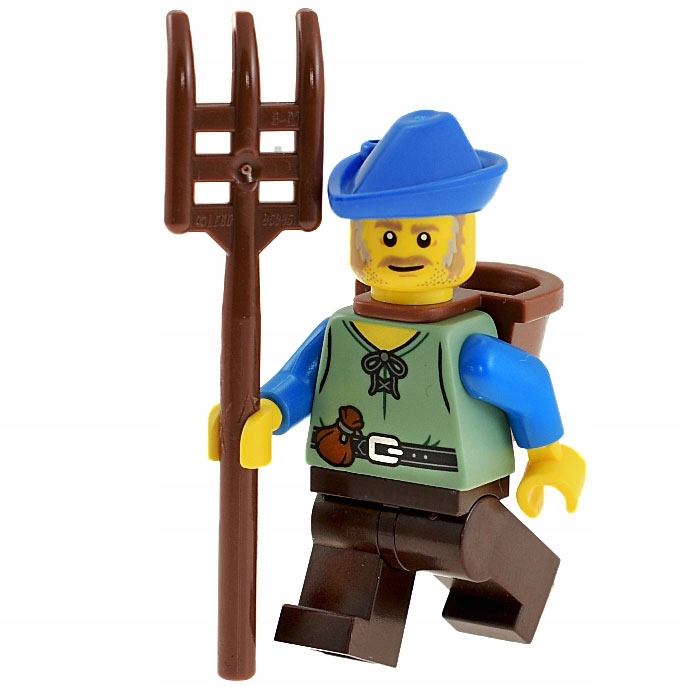 

Lego Castle Wieśniak Farmer chłop cas579 widły