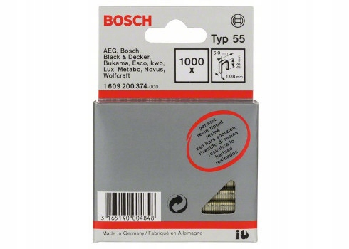 

Zszywki 23 mm Typ 55 Bosch 1000 szt.