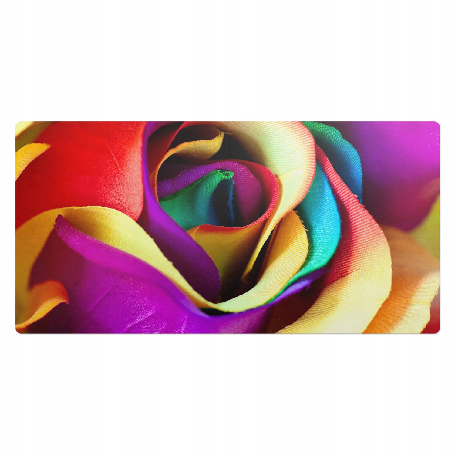 Moderní podložka na psací stůl pro práci na dálku Barevný květinový vzor 100 x 50 cm