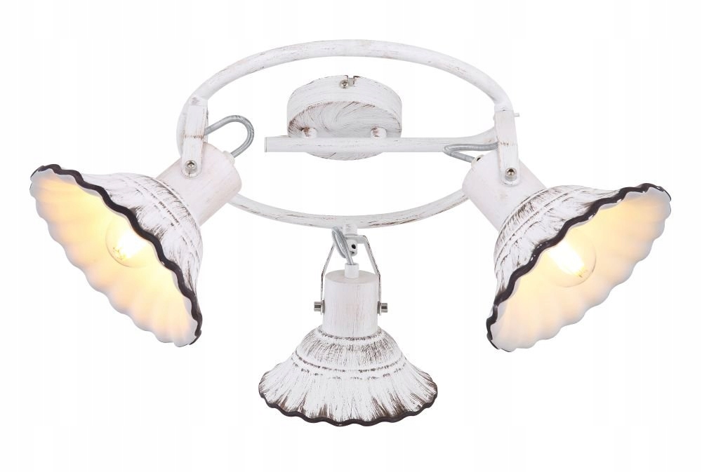 Keramické biele stropné svietidlo Jowita Globo