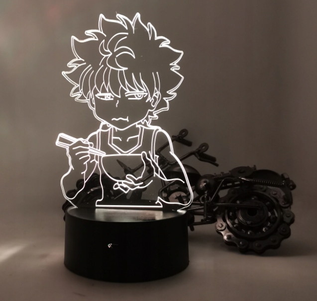 Lampka 3D LED Hunter x Hunter Killua 16 kolorów Płeć chłopcy dziewczynki