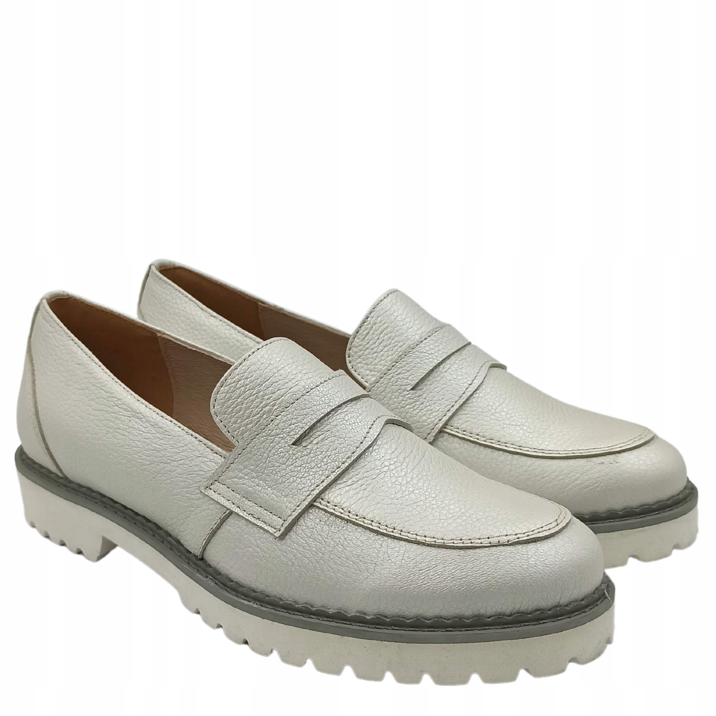 Polobotky mokasíny perleťové pohodlné lehké dámské boty lehké měkké Karino 40