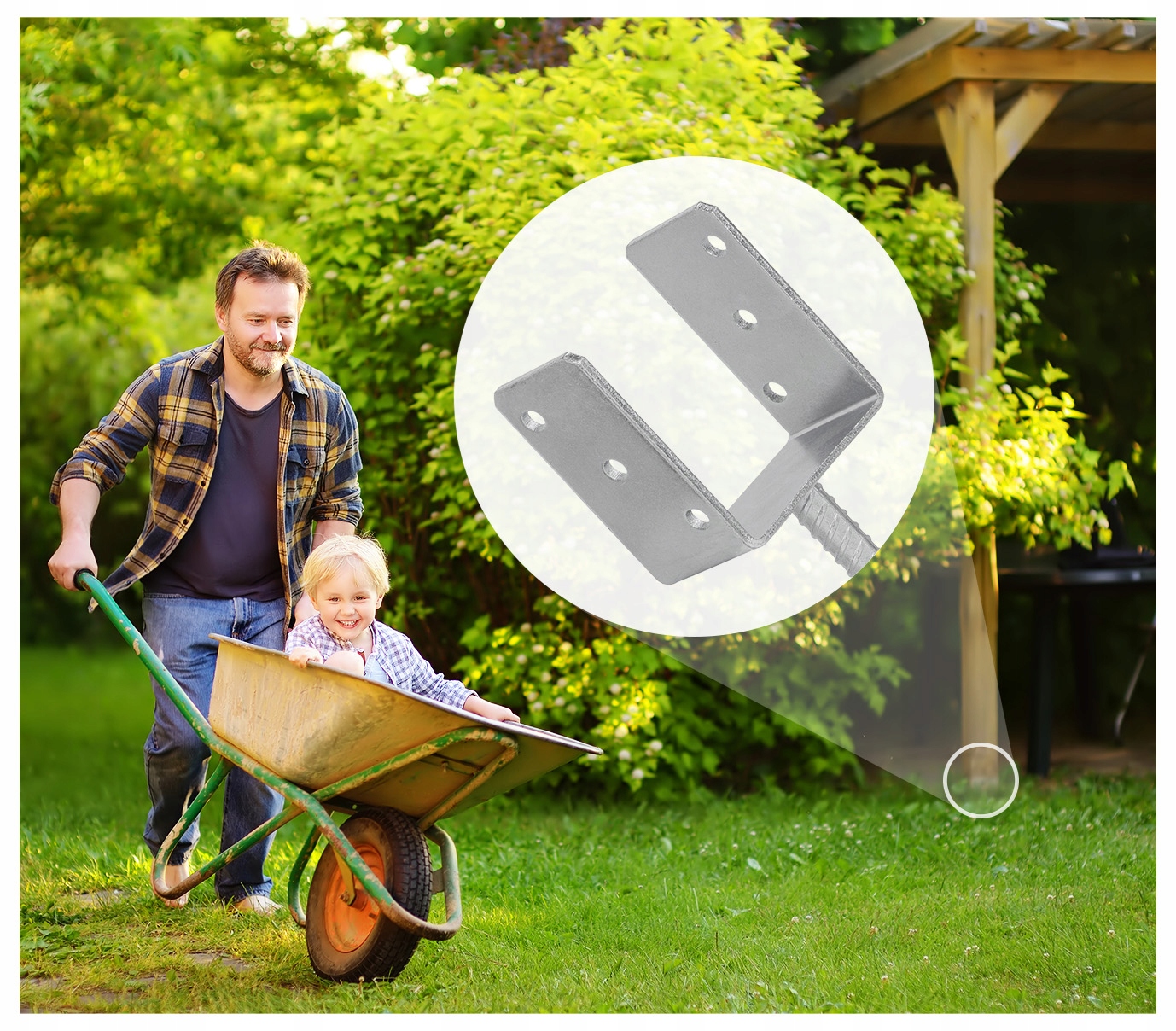 PODSTAWA SŁUPA do betonu 90 mm KOTWA ocynk Stan opakowania oryginalne