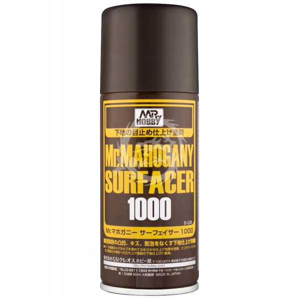 B-528 Mr.Finishing Surfacer 1000 Mahogany Mr.Hobby-Gunze Hnědý podklad