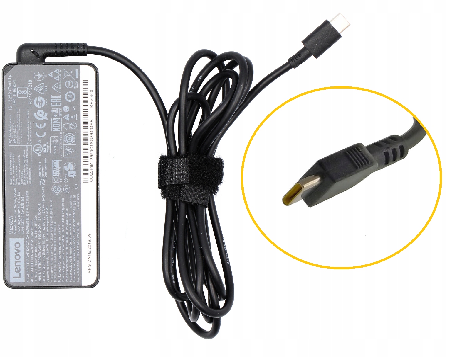 ZASILACZ LENOVO USB-C 65W 20V 3,25A DO LAPTOPA Marka Inna