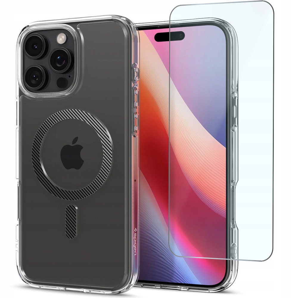 Etui Spigen do iPhone 16 Pro Max, mocne, ochronne, case do MagSafe szkło