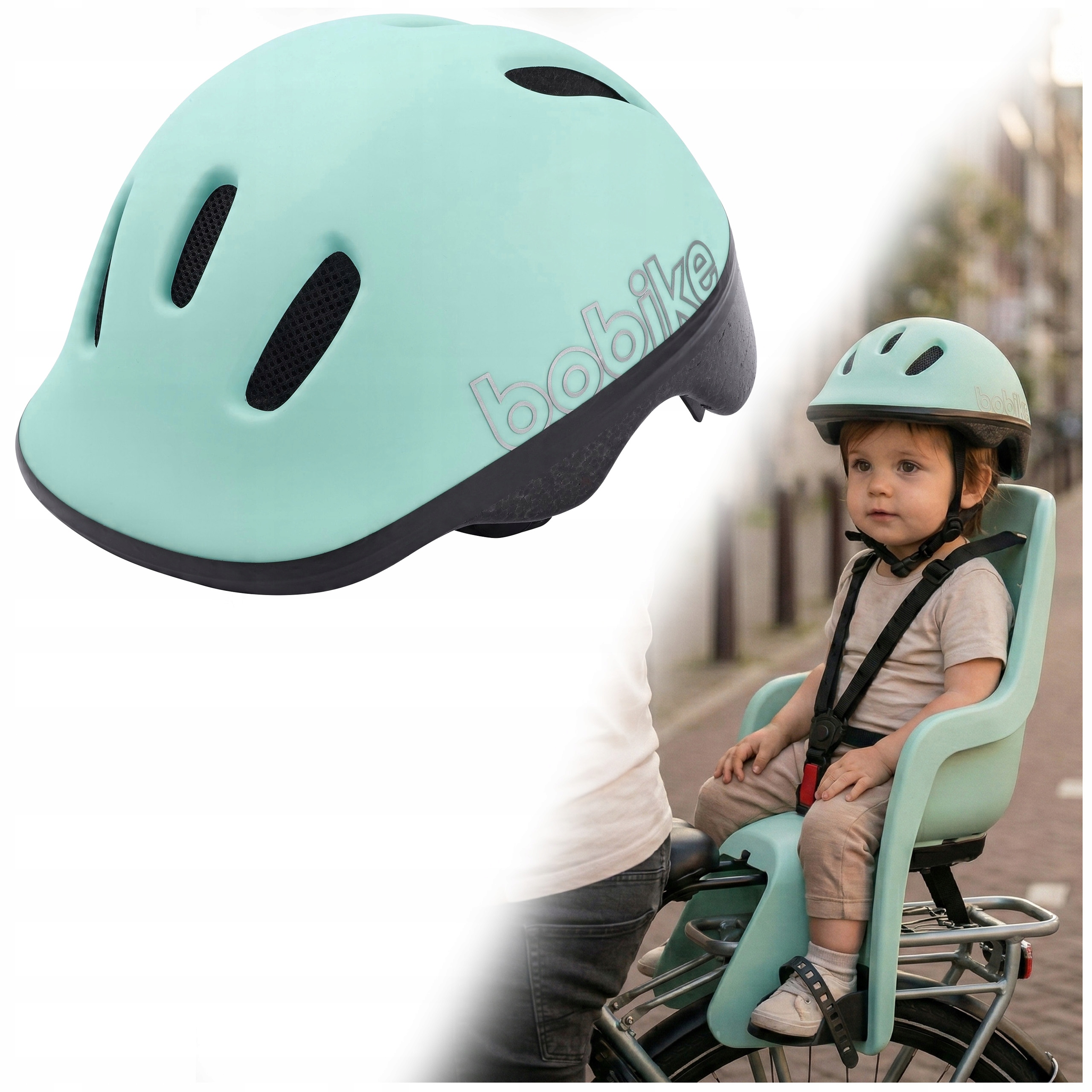 Kask dziecięcy regulowany na rowerek biegowy do fotelika Bobike Xxs 44-48