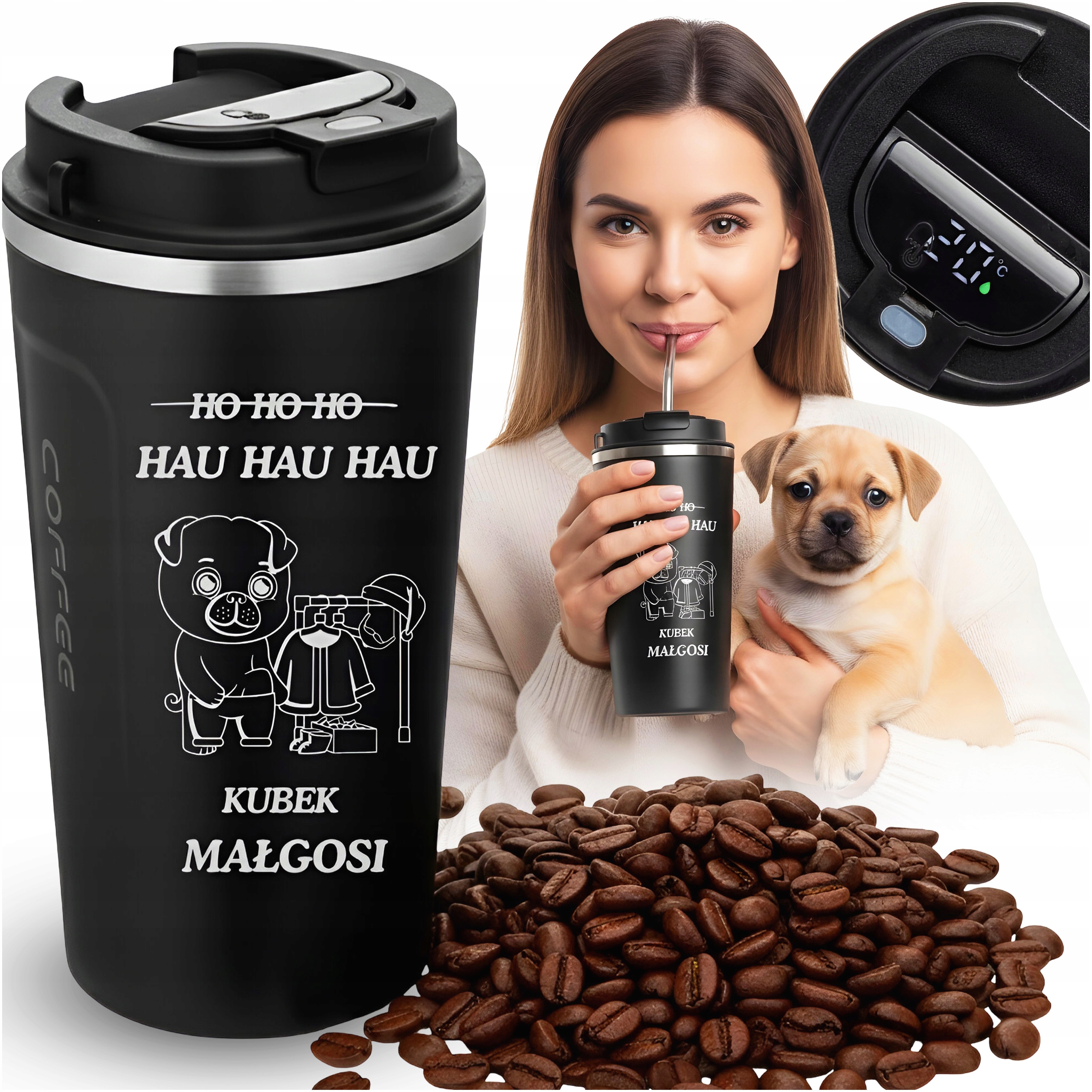 Kubek Termiczny Dla Mamy Z Grawerem Personalizacja Prezenent Do Samochodu