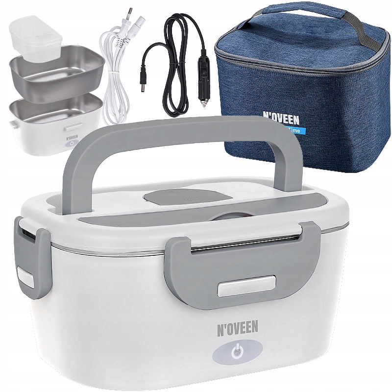 Elektryczny Lunch Box Termos Obiadowy pojemnik na jedzenie 220V 12/24V