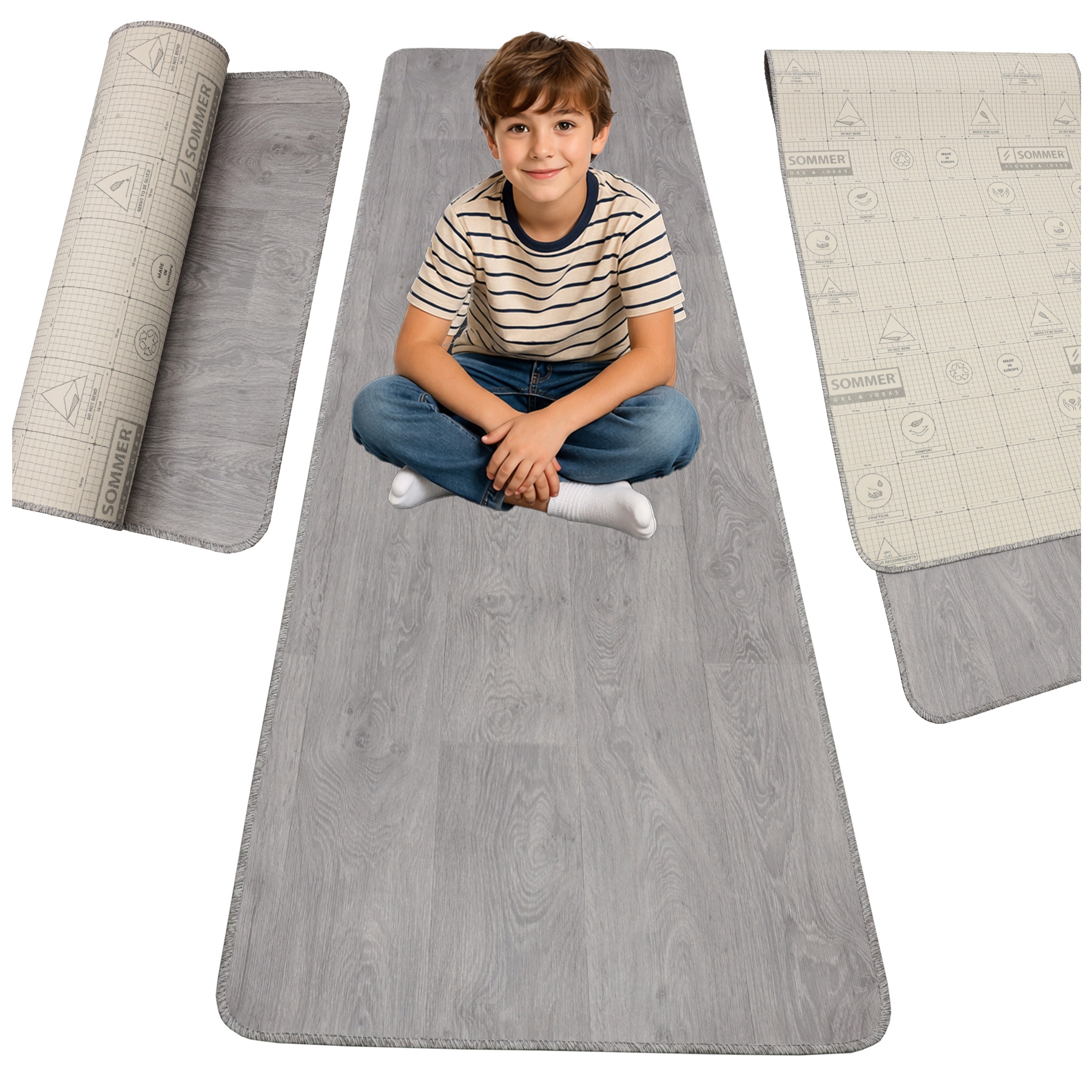 Koberec Běhoun Vinylový 70x250 podložka Pvc gumolit teplý omyvatelný kuchyně chodba