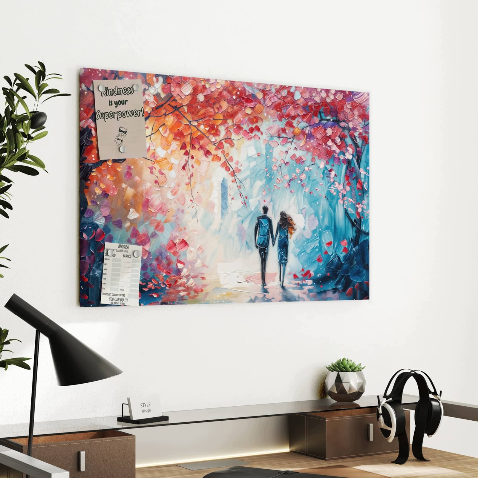 Magnetická tabule Podzimní Spacer 60 × 40 cm