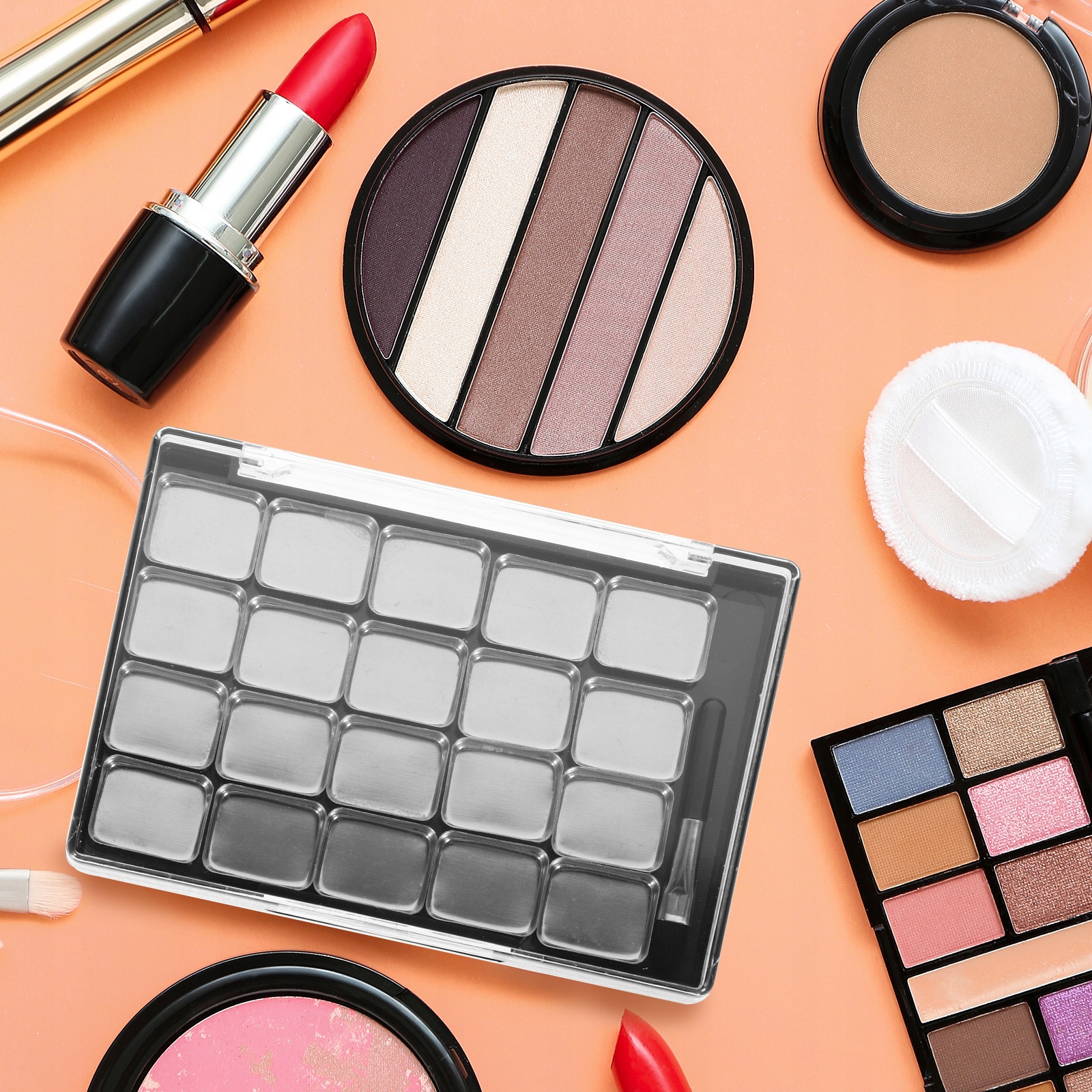 1 ZESTAW PALETY MAGNETYCZNYCH CIENI DO POWIEK Marka bez marki