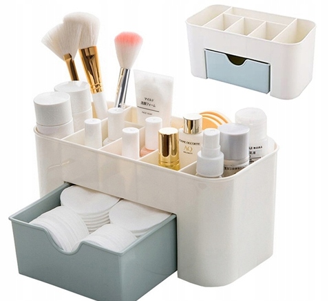 SZKATUŁKA ORGANIZER NA KOSMETYKI BIŻUTERIĘ ZEGARKI