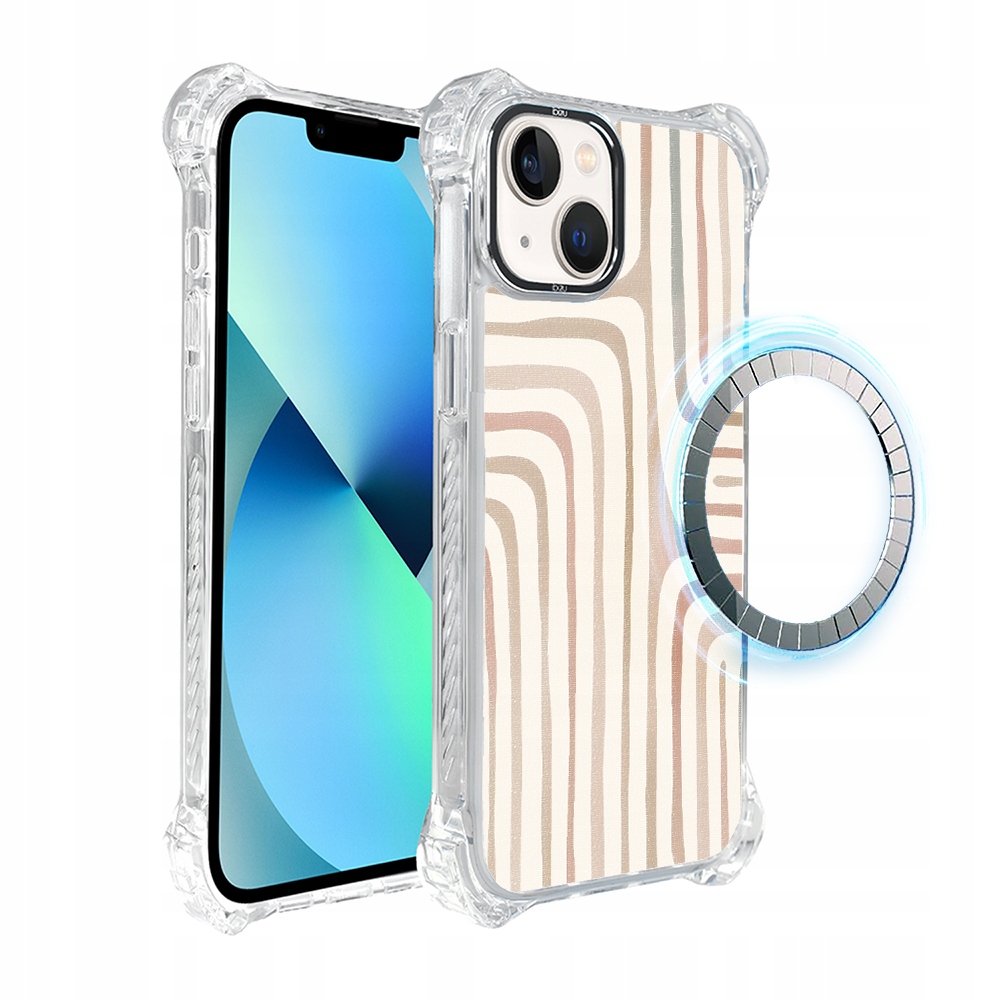 Pouzdro na iPhone 13 Ibizu DropGuard Ultra s MagSafe, pískové bludiště