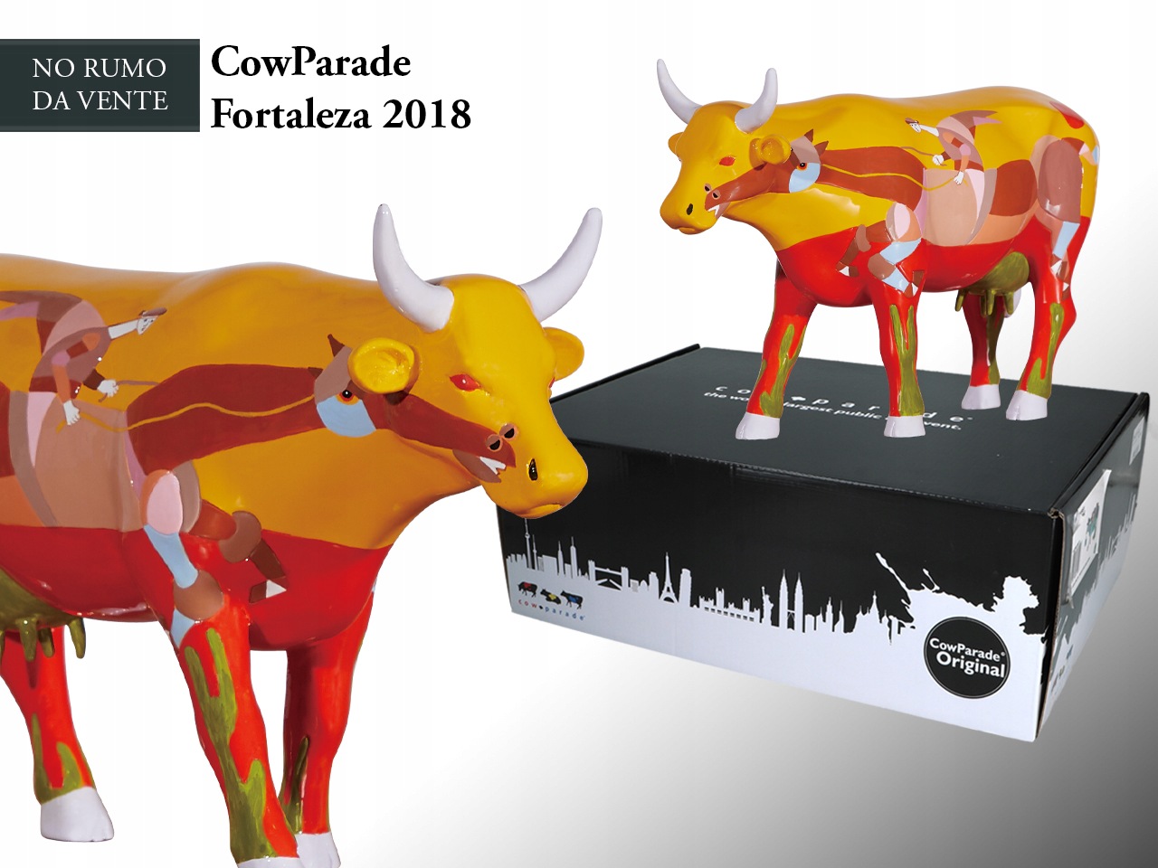 Figurka Kolekcjonerska Cowparade Krowa No Rumo Da Vente Fernando Franca