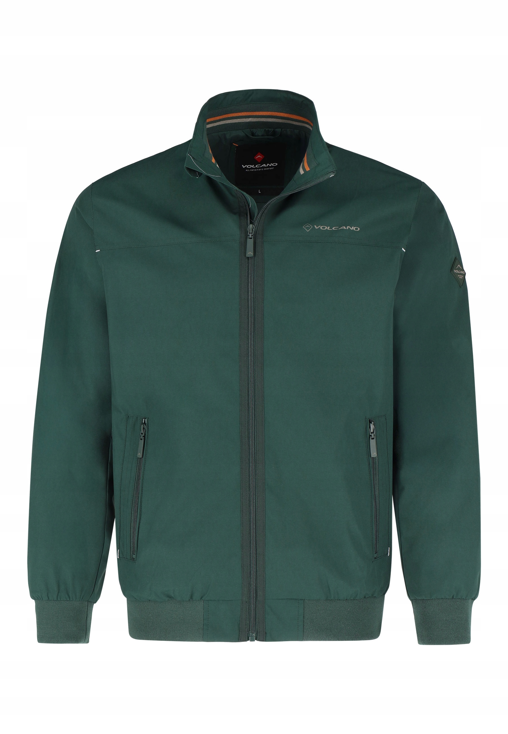 Pánská jarní bunda Větrovka Zelená Volcano J-barton 3XL