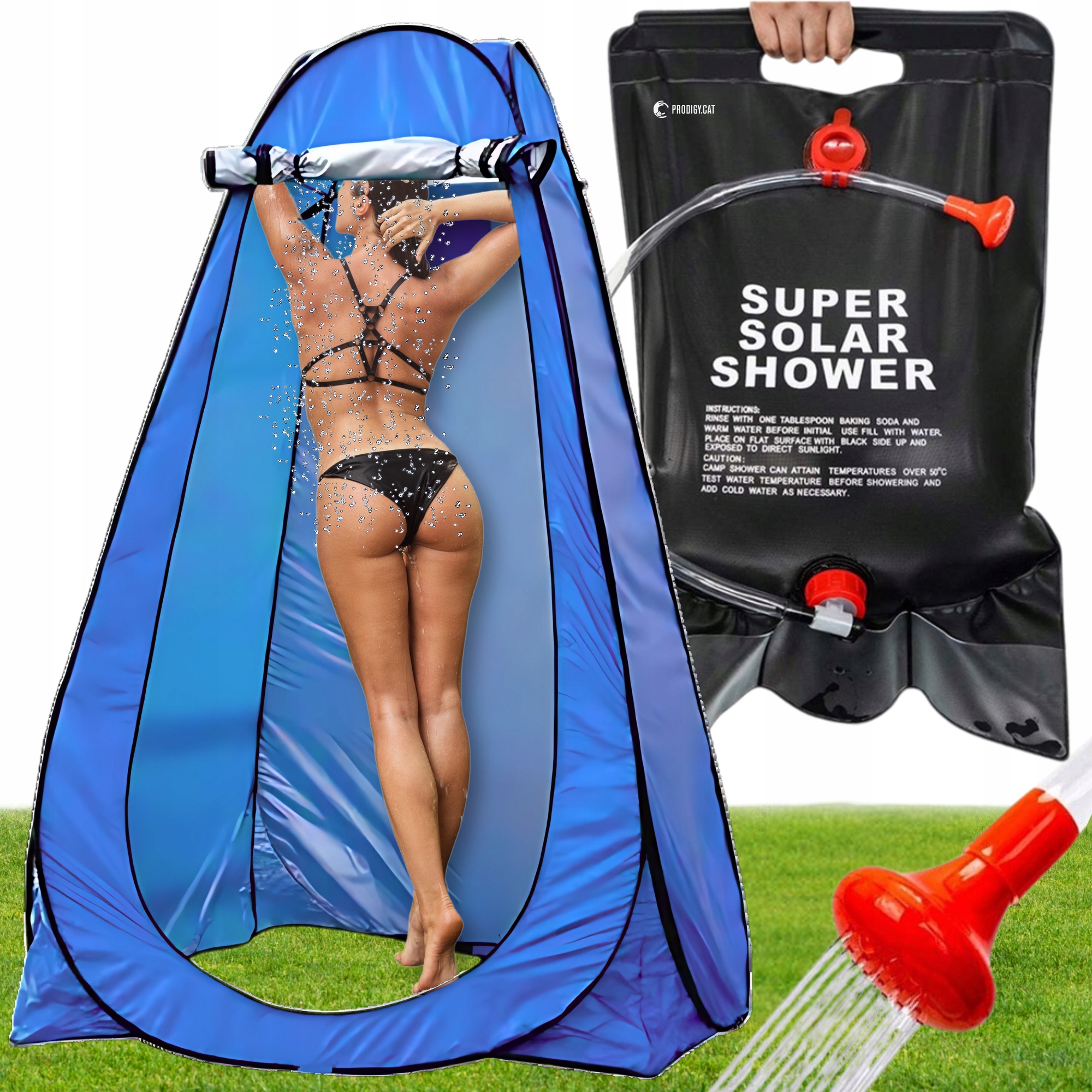 Prysznic Turystyczny Kempingowy Solarny 20L Namiot Prysznicowy