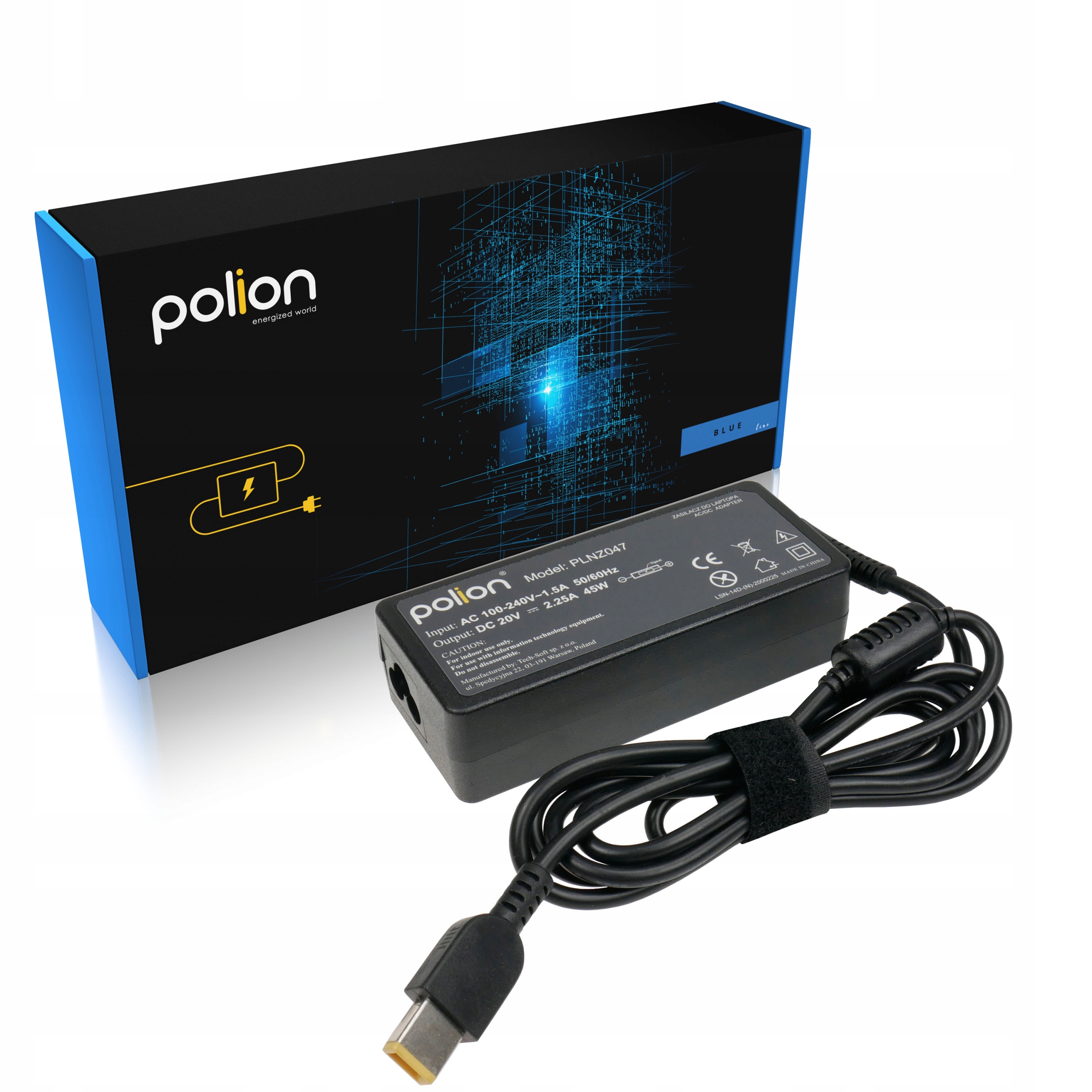 

Ładowarka 45W do Lenovo 20V 2,25A SlimTip