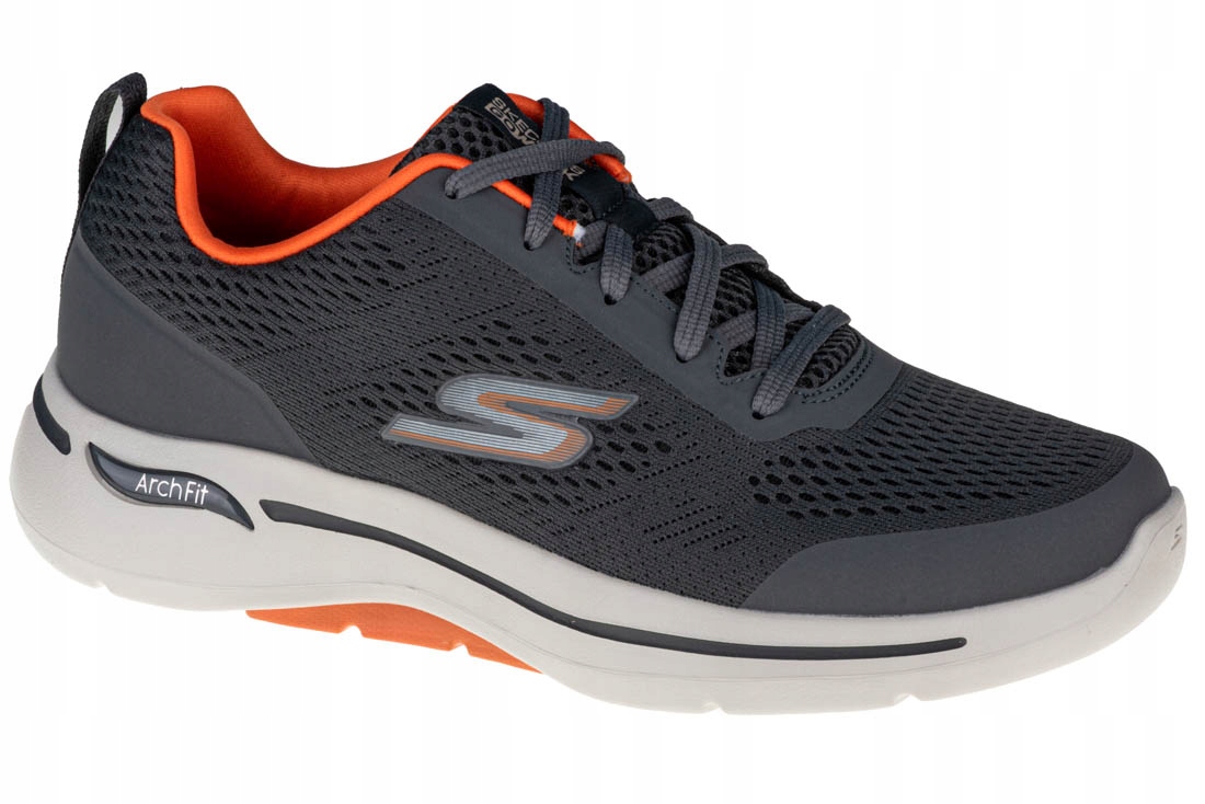Skechers Go Walk Arch Fit [42,5] Pánské tenisky Síťovina Šedá